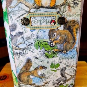 Handmade Large Forest Themed Junk Journal New DIY OOAK Mixed Media Diary